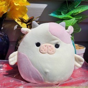 Squishmallow 8” Malia the Sea Cow  Pink Exclusive NWT